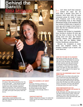 Behind the Bar with Rona Ferguson