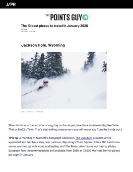 The 10 best places to travel in January 2026