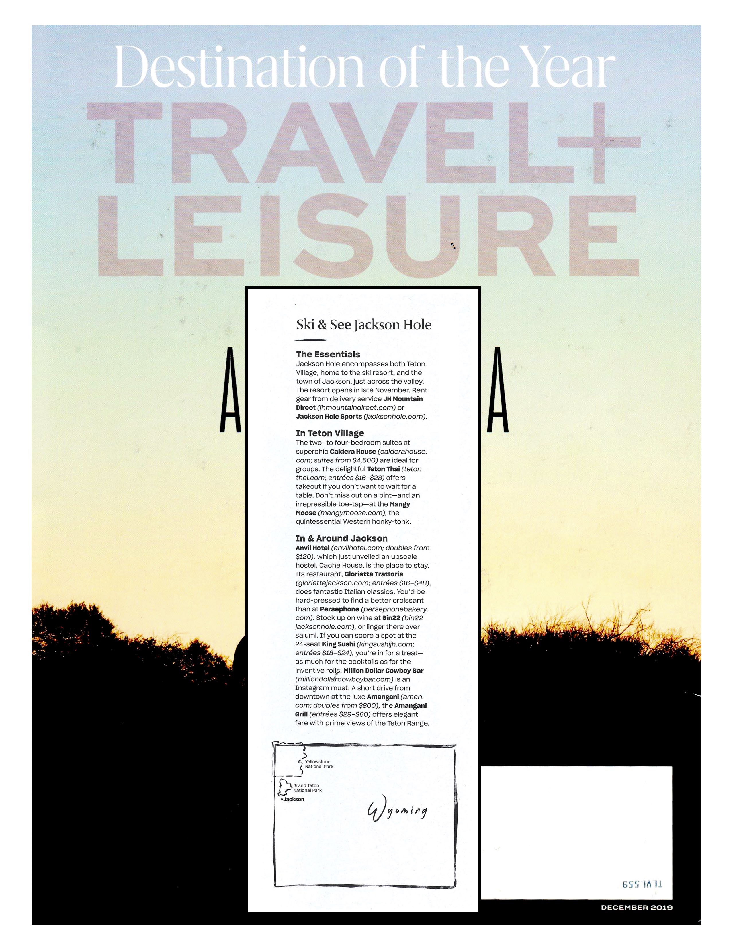 Press item at Bin 22 - Travel and Leisure