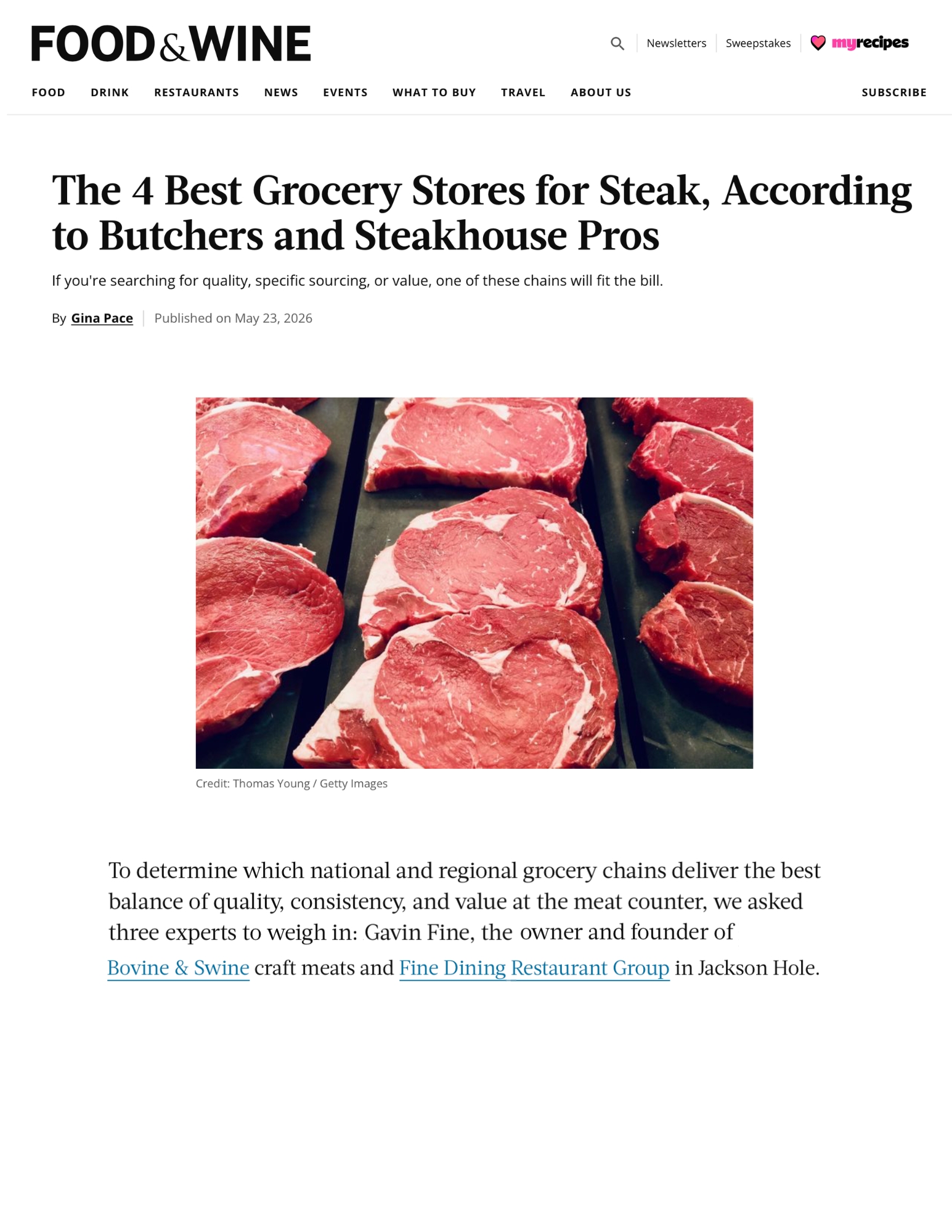 The 4 Best Grocery Stores for Steak, According to Butchers and Steakhouse Pros